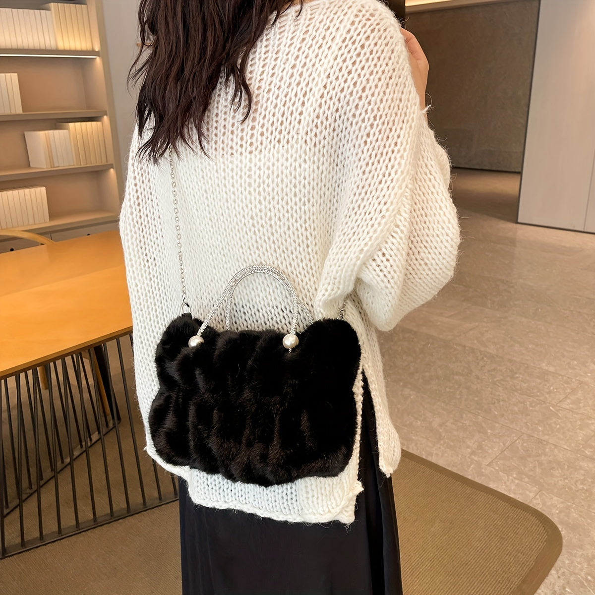 Natasha | Elegance Faux Fur Tote