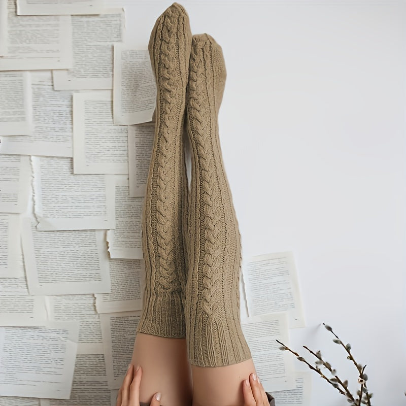 Bettina | Jacquard knitted Kniesokken